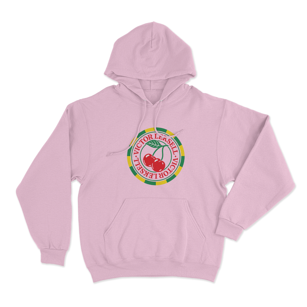 Victor Leksell Cherry Unisex Hoodie Pink Victor Leksell Cherry Unisex Hoodie Pink