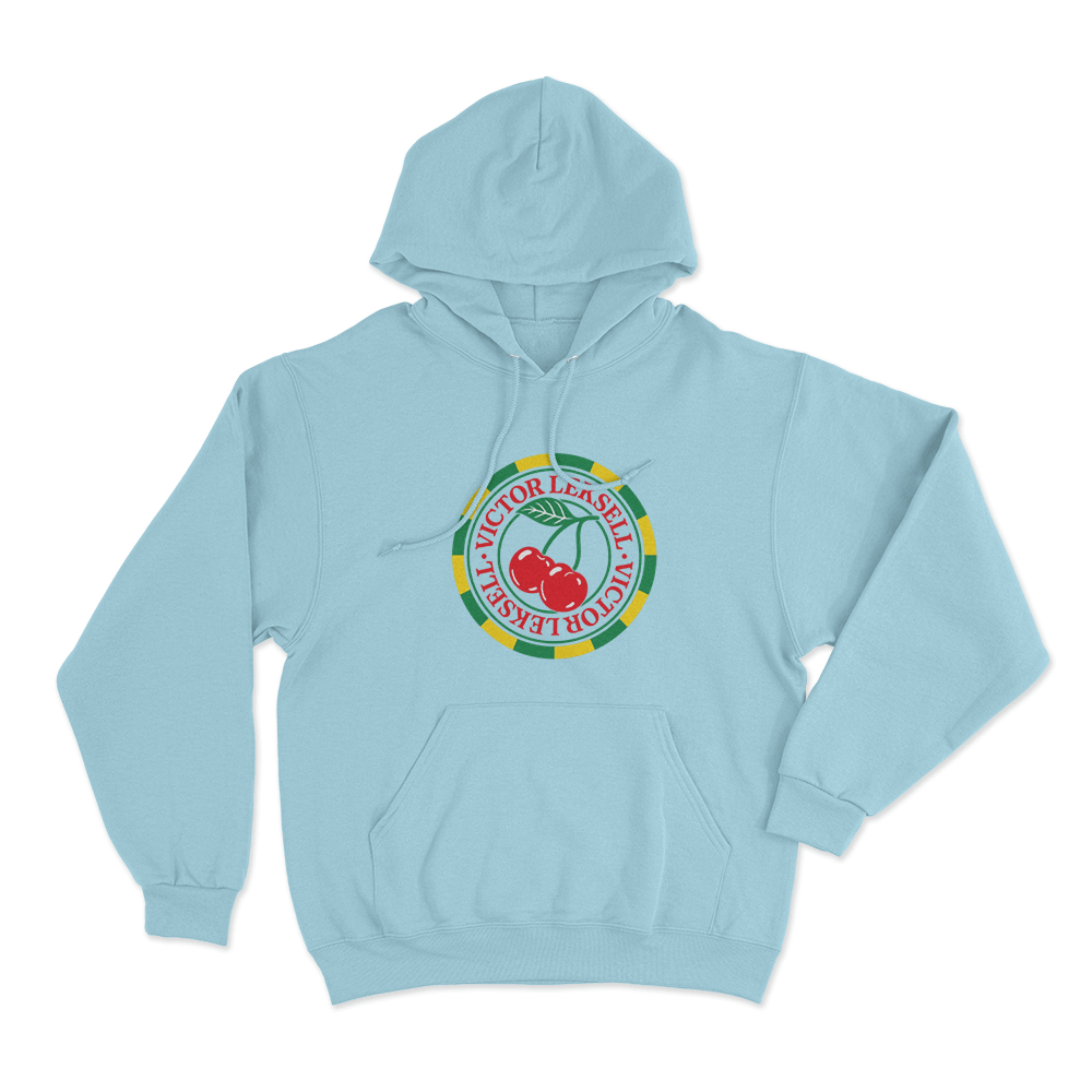 Victor Leksell Cherry Unisex Hoodie Sky Blue Victor Leksell Cherry Unisex Hoodie Sky Blue