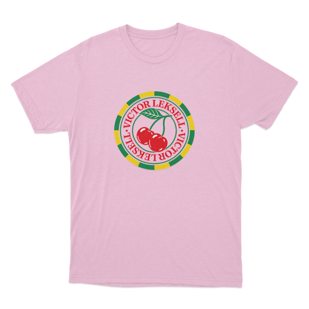 Victor Leksell Cherry Unisex T Shirt Pink Victor Leksell Cherry Unisex T Shirt Pink