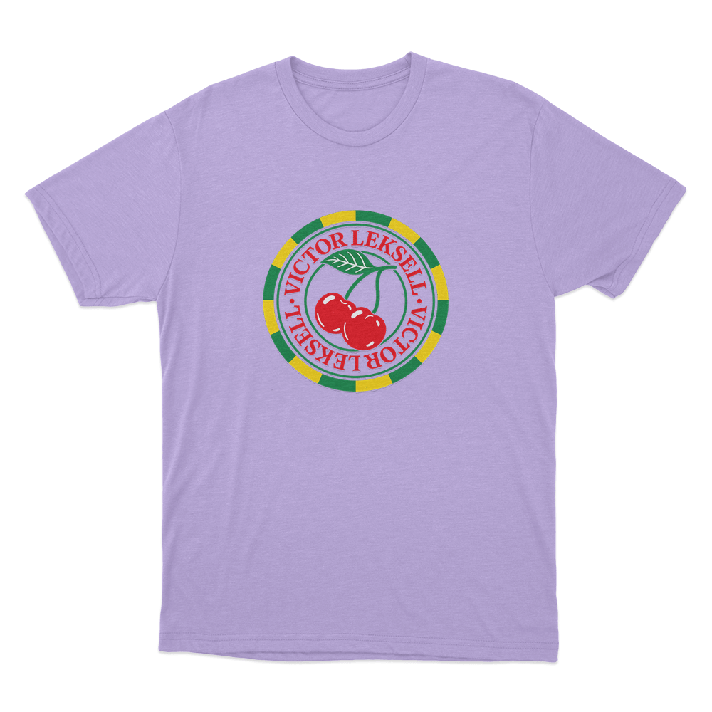 Victor Leksell Cherry Unisex T Shirt Purple Victor Leksell Cherry Unisex T Shirt Purple