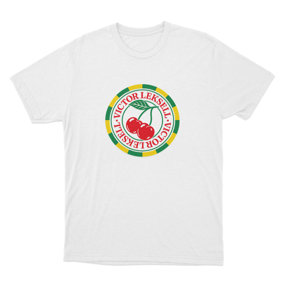 Victor Leksell Cherry Unisex T Shirt White Victor Leksell Cherry Unisex T Shirt White