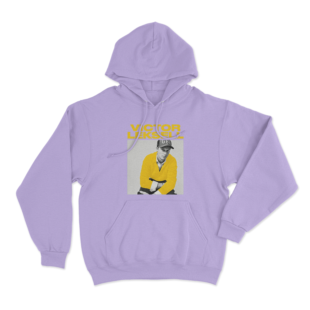 Victor Leksell Portrait Unisex Hoodie Purple Victor Leksell Portrait Unisex Hoodie Purple