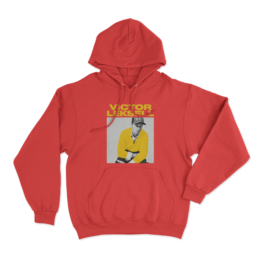 Victor Leksell Portrait Unisex Hoodie Red Victor Leksell Portrait Unisex Hoodie Red