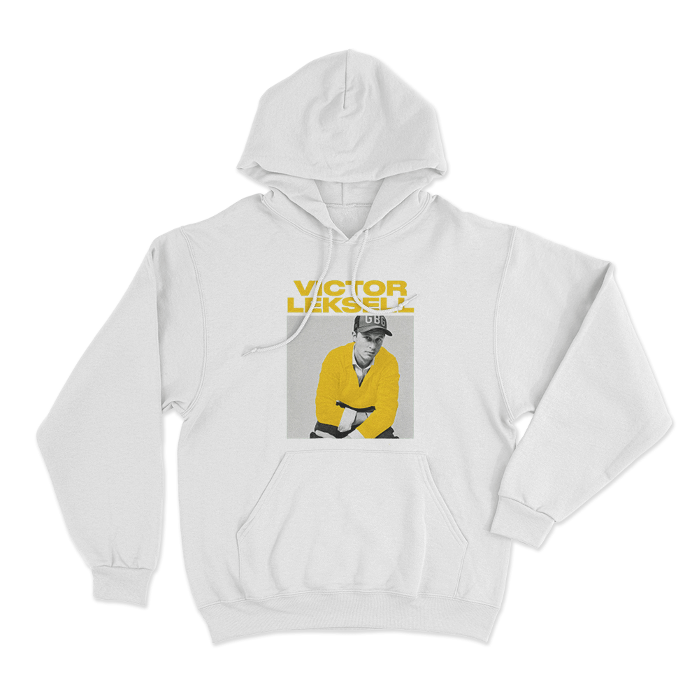 Victor Leksell Portrait Unisex Hoodie White Victor Leksell Portrait Unisex Hoodie White