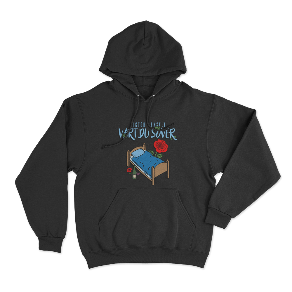 Victor Leksell Vart Du Sover Unisex Hoodie Black Victor Leksell Vart Du Sover Unisex Hoodie Black