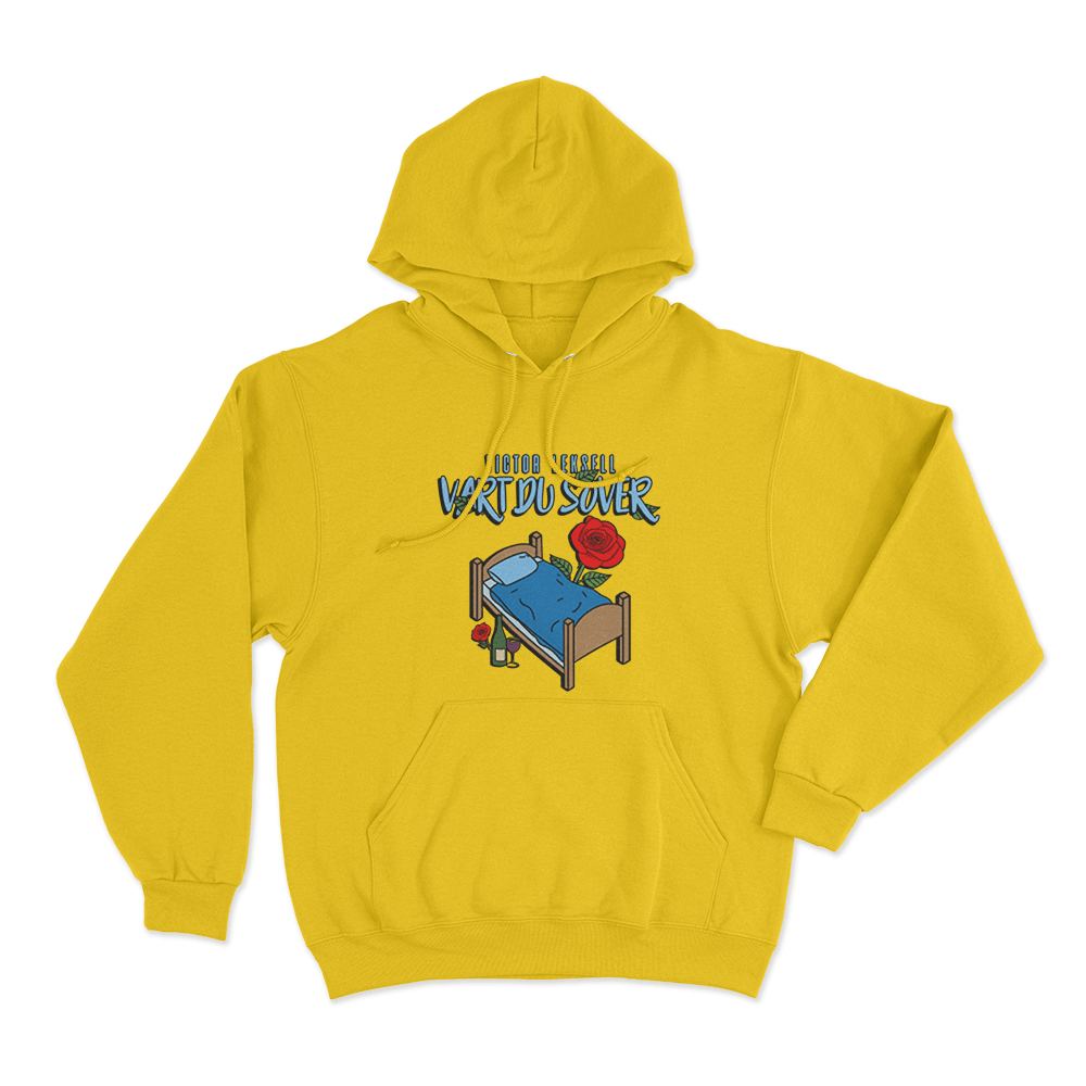Victor Leksell Vart Du Sover Unisex Hoodie Yellow Victor Leksell Vart Du Sover Unisex Hoodie Yellow