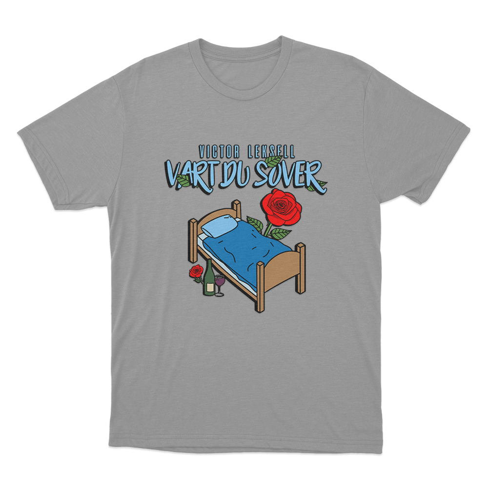 Victor Leksell Vart Du Sover Unisex T Shirt Grey Victor Leksell Vart Du Sover Unisex T Shirt Grey